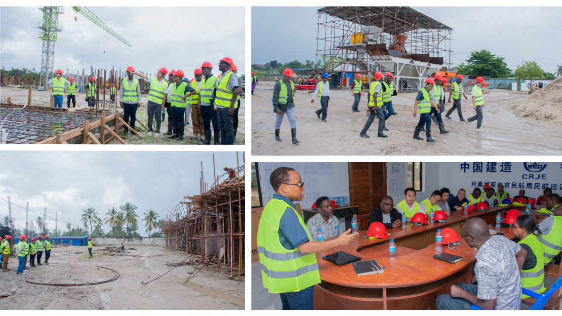 TCAA MANAGEMENT INSPECTS PROGRESS OF CIVIL AVIATION TRAINING CENTRE BUILDING PROJECT